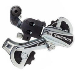 Shimano Schimbator Spate Shimano Tourney RD-TY21-B-GS, 6 Viteze, Prindere directa, Argintiu
