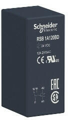 SCHNEIDER RSB1A120BD Zelio RSB interfész relé, 1CO, 12A, 24VDC (RSB1A120BD)