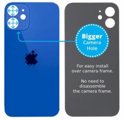 Apple iPhone 12 Mini - Sticlă Carcasă Spate cu Orificiu Mărit pentru Cameră (Blue), Blue