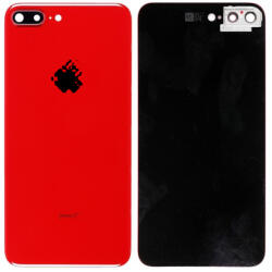 Apple iPhone 8 Plus - Sticlă Carcasă Spate cu Suport Cameră (Red), Red