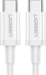 UGREEN US264 USB-C apa - USB-C apa 2.0 Adat és töltőkábel - Fehér (1.5m) (60519)