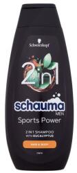 Schwarzkopf Schauma Men Sports Power 2In1 Shampoo 400 ml frissítő és hajerősítő sampon férfiaknak