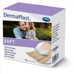  DERMAPLAST SOFT sebtapasz tekercsben 6 cm x 5 m - gyogyexpressz