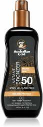 Australian Gold Spray Gel Sunscreen With Instant Bronzer bronzosító gél SPF 50 237 ml