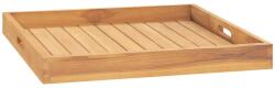 vidaXL Tavă pentru servit, 60x60 cm, lemn masiv de tec (315458) Tava