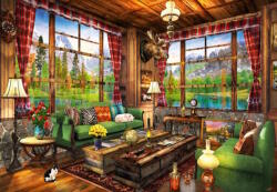 Bluebird Puzzle 90327 - Mount Cabin View - 1000 db-os puzzle (90327)
