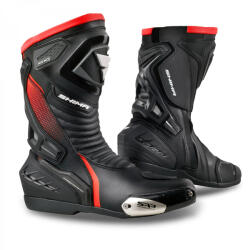 Shima RSX-6 motoros csizma fekete-fluo piros