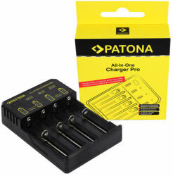 Patona töltő CR123A, 14500, 16340, 18650, 22650, 26650. . . micro AAA / mignon AA akkumulátorok elemek- Patona (PT-1914)