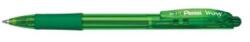 Pentel Golyóstoll nyomógombos 0, 35mm, BK417-D Pentel Wow, írásszín zöld (BK417D) - pencart