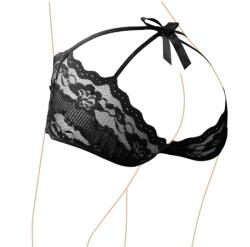 Cottelli Collection Pinkie Black csipkés bugyi, S