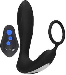  Ouch! E stim & Vibration Butt Plug & Cock Ring with Remote
