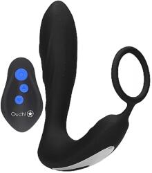 Ouch! E stim & Vibration Butt Plug & Cock Ring with Remote