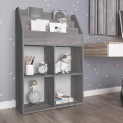 vidaXL Raft de reviste pentru copii, gri, 71x30x114 cm, lemn prelucrat (339531) Raft