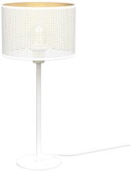 Luminex Asztali lámpa LOFT SHADE 1xE27/60W/230V á. 25 cm fehér/arany LU5271 (LU5271)