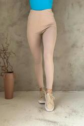 Victoria Moda Bordás leggings - Bézs - S/M