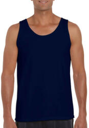 Gildan Uniszex póló Ujjatlan Gildan Softstyle Adult Tank Top - L, Sötétkék (navy)