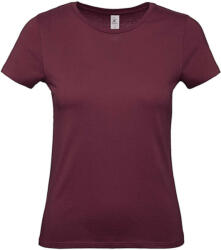 B and C Csomag akciós póló (minimum 3 db) Női rövid ujjú póló B&C #E150 /women T-Shirt -XL, Burgundi vörös