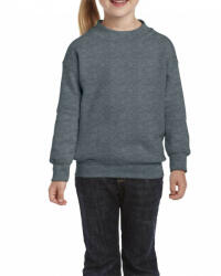 Gildan Gyerek pulóver Gildan GIB18000 Heavy Blend Youth Crewneck Sweatshirt -L, Dark Heather