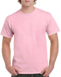 Gildan Férfi póló Rövid ujjú Gildan Heavy Cotton Adult T-Shirt - S, Világos rózsaszín (pink)