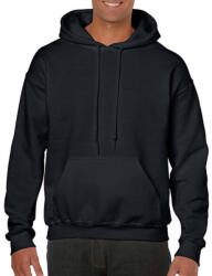 Gildan Uniszex Pulóver Kapucnis Hosszú ujjú Gildan Heavy Blend Hooded Sweat - 4XL, Fekete