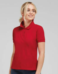 SG Lighting Női rövid ujjú galléros póló SG Ladies' Cotton Polo L, Piros