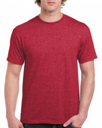Gildan Uniszex póló Gildan GI2000 Ultra Cotton Felnőtt póló -M, Heather Cardinal