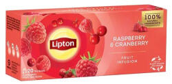 Lipton Ceai infuzie Lipton din zmeura si merisoare, 20 plicuri