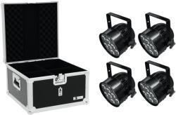 EUROLITE Set 4x LED PAR-56 QCL Short sw + EPS Case - dj-sound-light