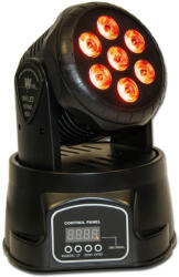 Thunder Germany MHW-15 Wash Robotlámpa, 7X15W (QUAD Multicolor LED) Sound, DMX, Auto