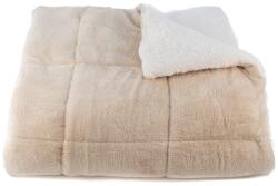 4-Home Pătură imitație blăniță Erika crem, 150 x 200 cm