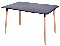  Étkezőasztal BLACK MODERN 120 x 80 cm (BM-T04)