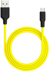 hoco. X21 Szilikon töltokábel Micro USB 1m, sárga (HC711892) (HC711892) - dstore
