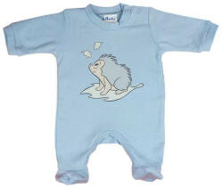  Pamut hosszú ujjú rugdalózó sünis mintával kék (56)