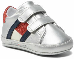 Tommy Hilfiger Обувки Tommy Hilfiger Velcro Shoe Silver T0A4-32110-1070 Silver 904 (Velcro Shoe Silver T0A4-32110-1070)