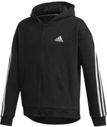 Adidas Hanorace fete "Adidas 3 Stripes Full-Zip Hoodie - black/white