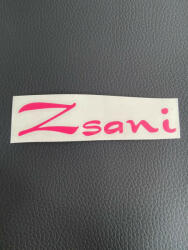  Vágot Matrica Autóra - Név Zsani 13x3 Cm Pink (dp-zsani)
