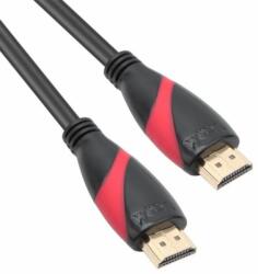 VCOM kábel HDMI (apa-apa) 5m (v1.4, 19M/M, 3D) piros-fekete