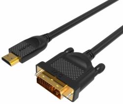 VCOM kábel HDMI-DVI 1, 8m (HDMI M--DVI24+1m 1080P) (CG484G-1.8)