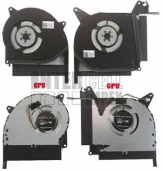 Delta Asus ROG Strix RTX SCAR II GL704 GL704G GL704GW GL704GV G715GV G715GW series 13NR00N0M10111 13NR00N0M09011 12V 4 pin processzor/CPU + videókártya/GPU hűtő/ventilátor/fan szett