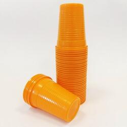 Dispotech Műanyag Pohár 100db Narancssárga - Dispotech