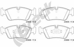 BRECK set placute frana, frana disc BRECK 23935 00 701 00