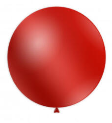 Balloons4party Balon latex jumbo rosu metalizat 83 cm