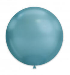 Balloons4party Set 2 baloane latex chrome albastru 38 cm