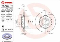 BREMBO Disc frana BREMBO 09. A597.11 - automobilus