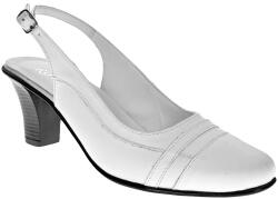 Rovi Design Oferta marimea 38 - Pantofi dama decupati, eleganti, din piele naturala box, cu toc7cm - LS301ABOX