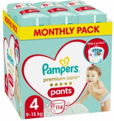 Pampers Бебешки пелени гащи Pampers Premium Care - Monthly pack, size 4, 114 броя (1100039537) - baby