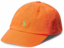 Ralph Lauren gyerek pamut baseball sapka narancssárga, sima - narancssárga Univerzális méret - answear - 10 185 Ft