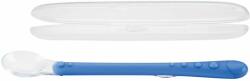 Nuby Szilikon kanál hosszú nyéllel és fedővel 1 db, 6 m +, kék (AGSID5556BLUE)
