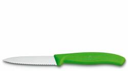 Victorinox Swiss Classic hámozókés, recézett pengével (8 cm) 2 részes, zöld - 6_7636_L114B (6_7636_L114B)