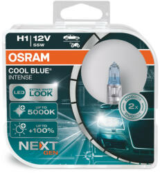 OSRAM COOL BLUE INTENSE (NEXT GEN) H1 +100% (2 db / doboz)